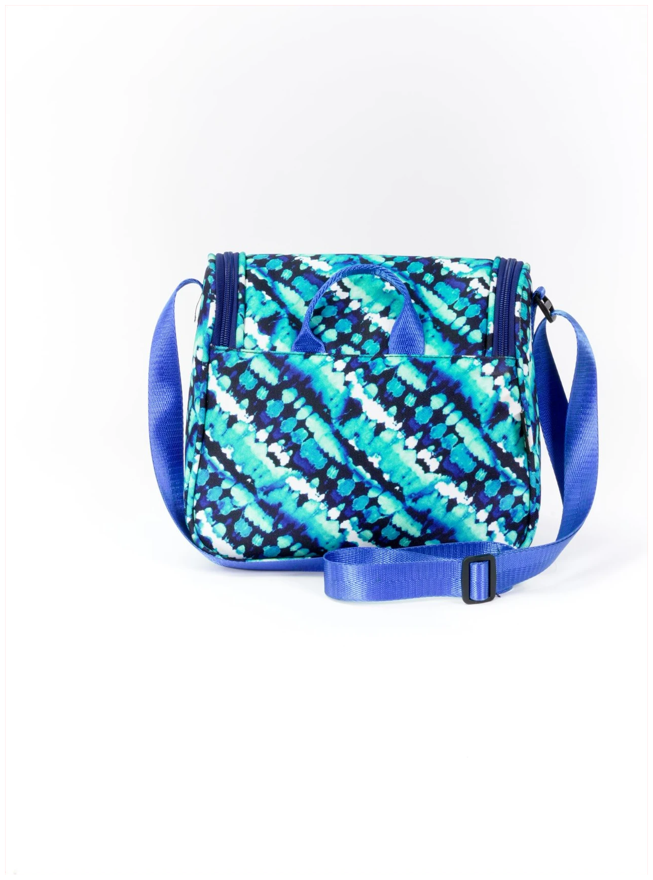 Cubs Water Color Turquoise Tie Dye Cross Body Lunch Bag