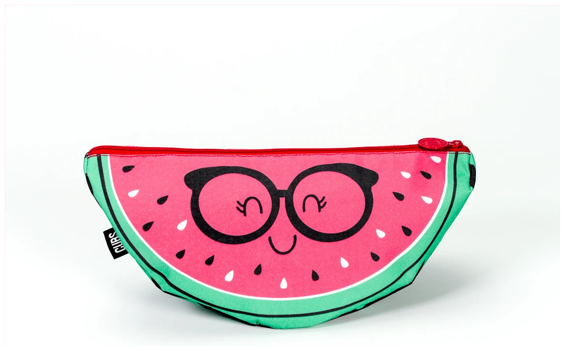 Cubs Watermelon Fushia with Glasses Large Pouch