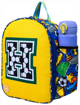 Cubs Football Fan letter H Nursery Lunch Backpack