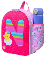 Cubs Pink Unicorn Letter N Nursery Lunch Backpack