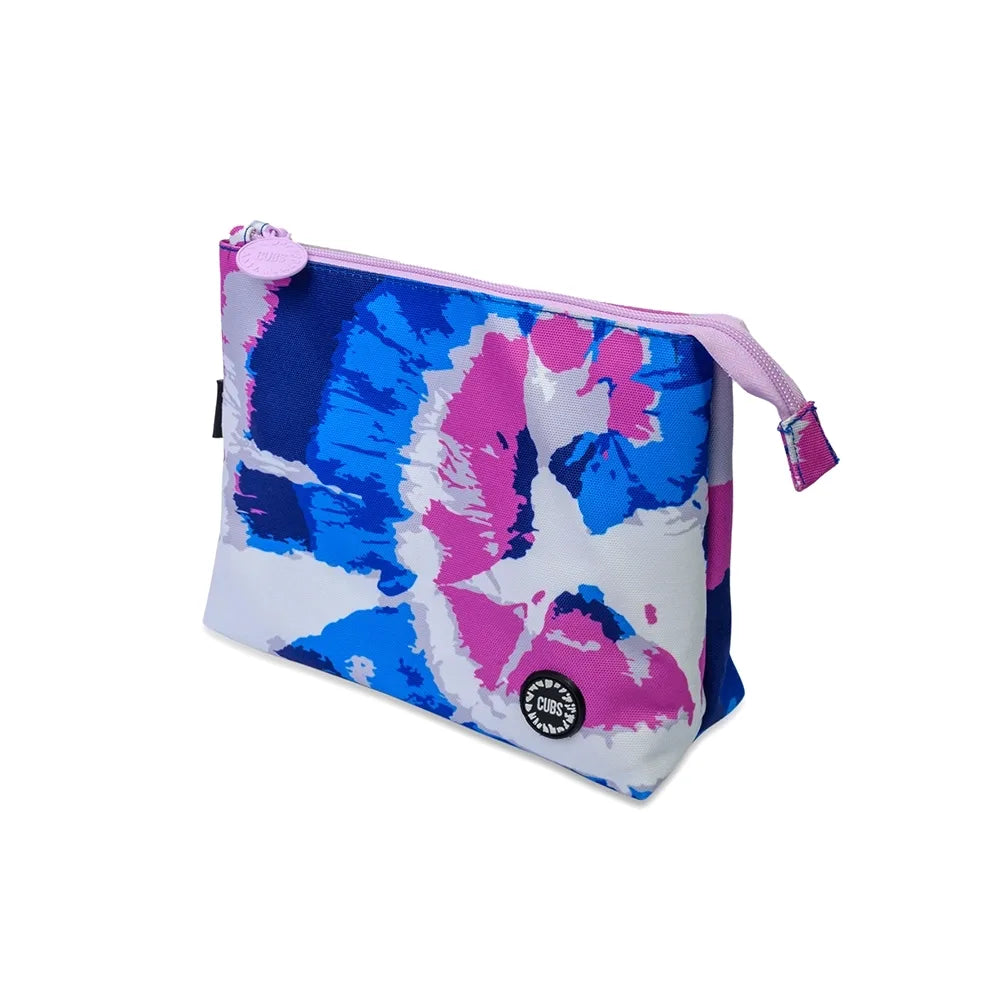 Cubs Blue Tie Dye Medium Pouch