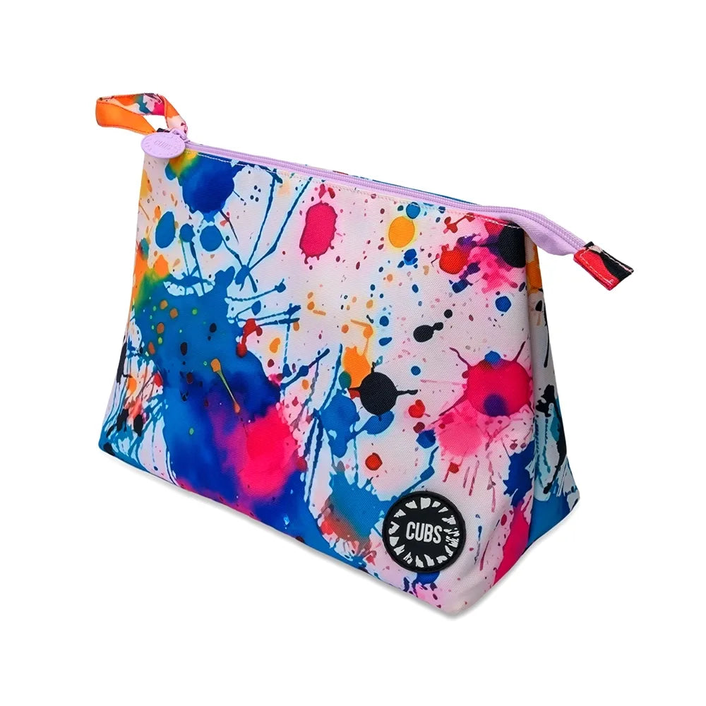 Cubs Splashing Paint Large Pouch