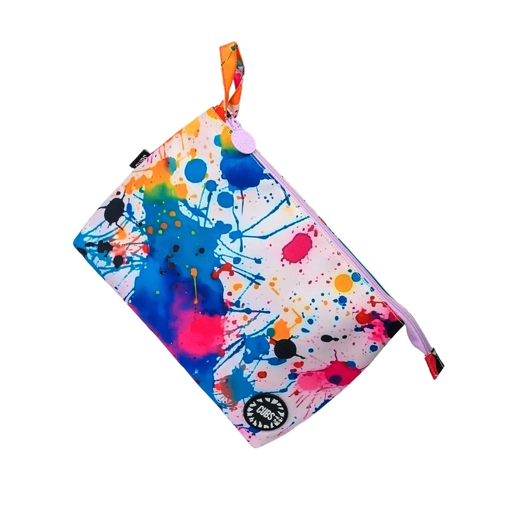 Cubs Splashing Paint Large Pouch