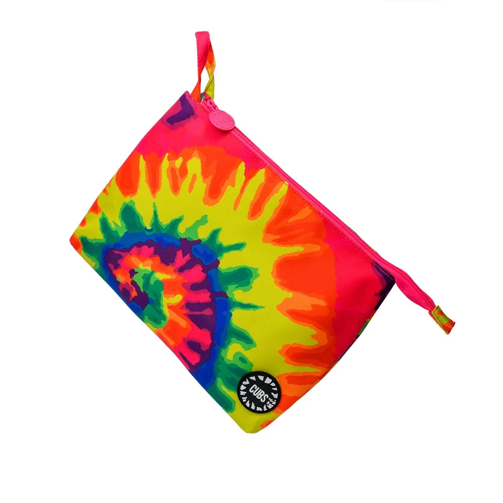 Cubs Fuchia Tie Dye Large Pouch