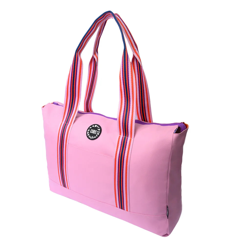 Cubs Dripping Paint & True Pink Double Face Tote Bag