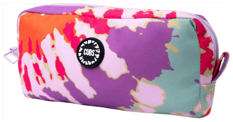 Cubs Purple & Orange Tie Dye Pencil case