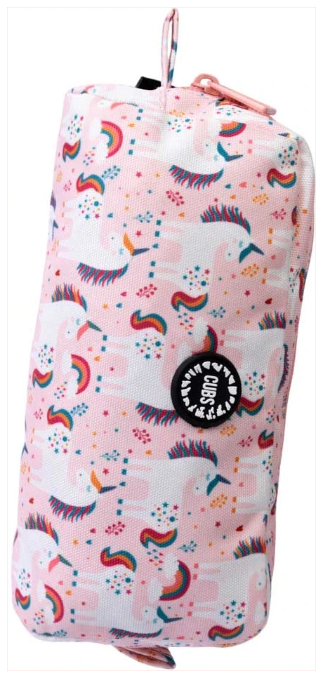Cubs Peach Unicorns & Rainbows Pencil case