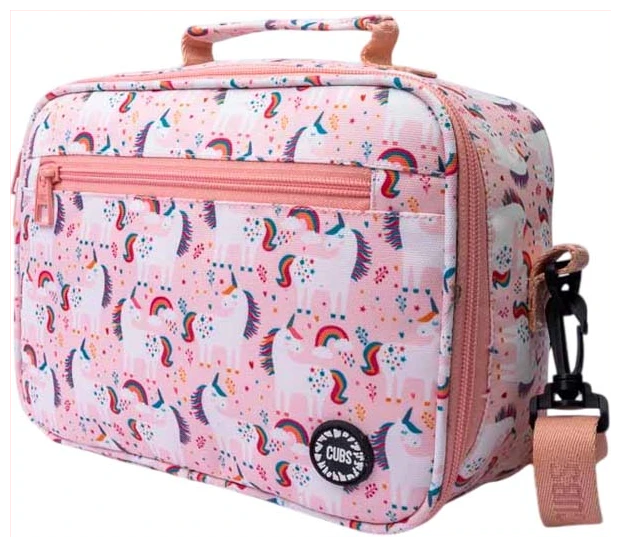 Cubs Peach Unicorns & Rainbows Lunch bag