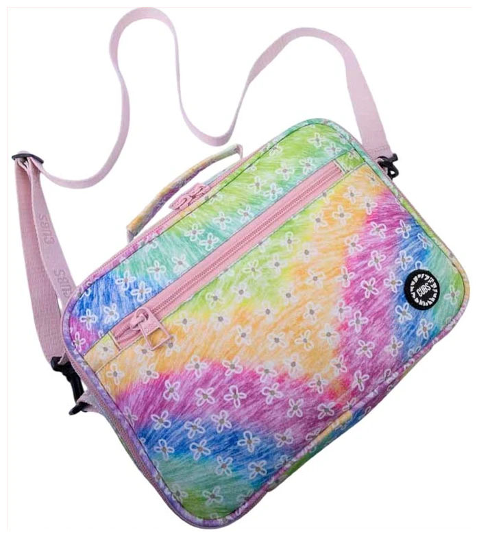Cubs Pastel Tie Dye Flowers Lunch bag