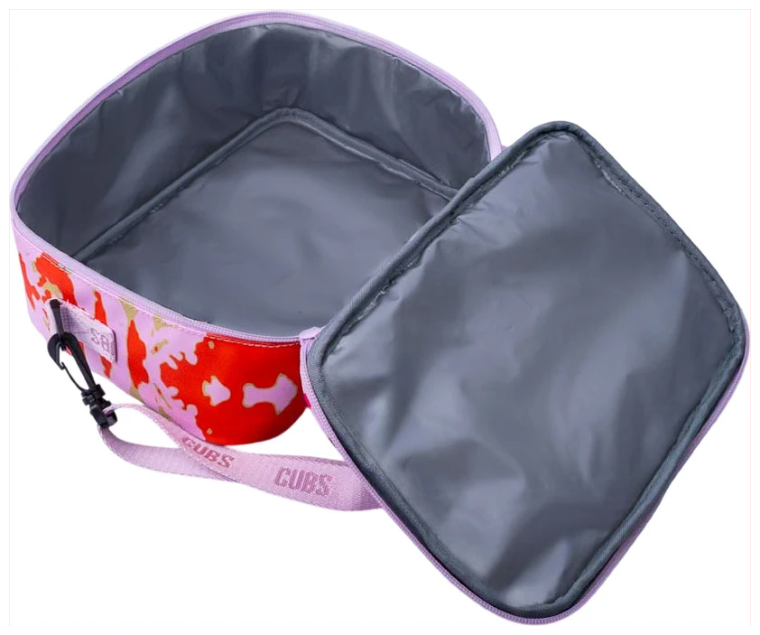 Cubs Purple & Orange Tie Dye Lunch bag
