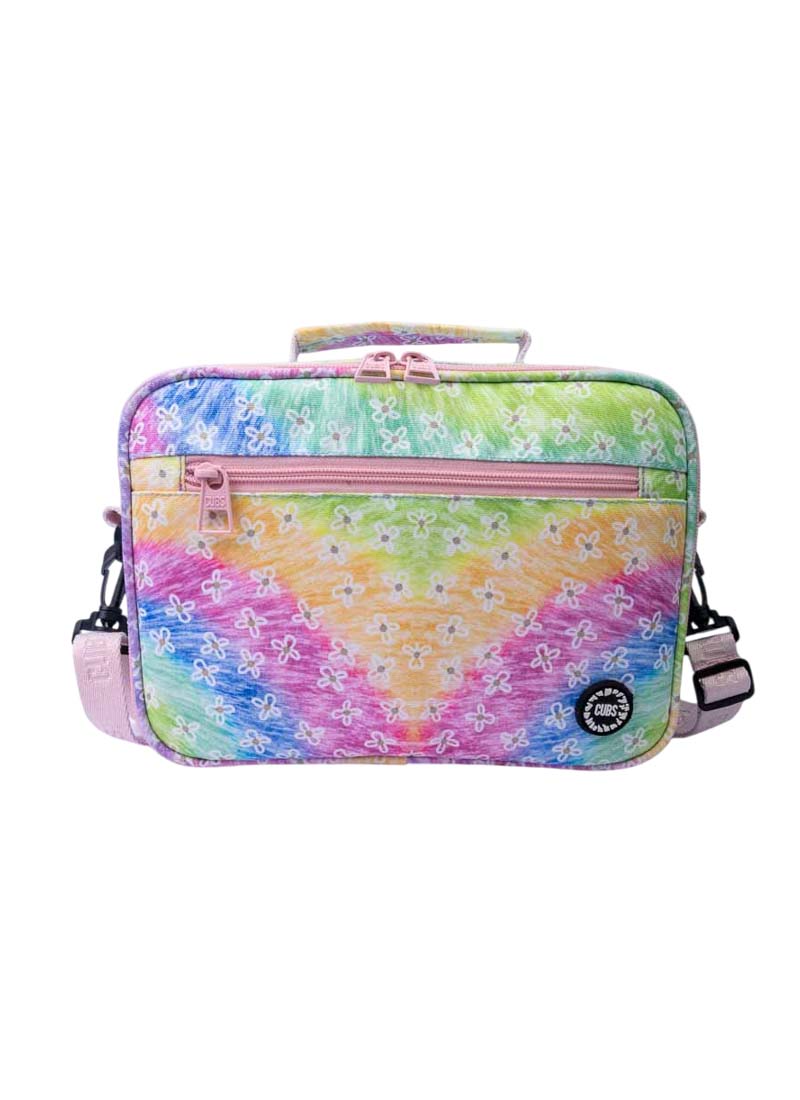 Cubs Pastel Tie Dye Flowers Lunch bag