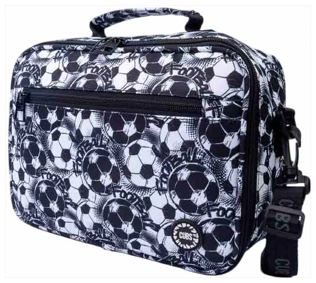 Cubs Football Black and white Lunch bag