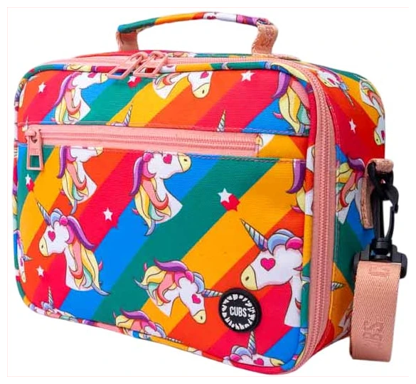 Cubs Unicorn Heart Lunch bag