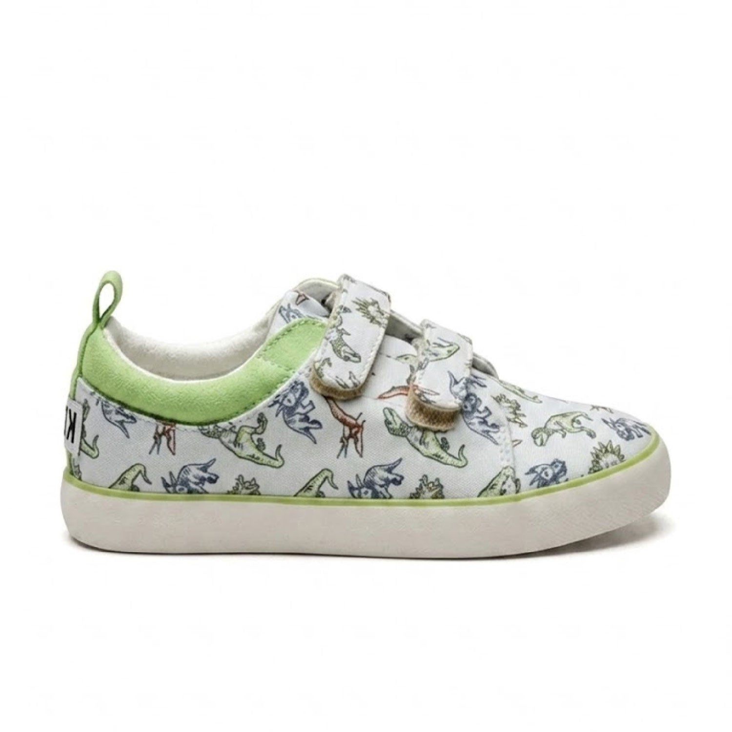 Cubs Grey Dinos Double Strap Sneaker Kids