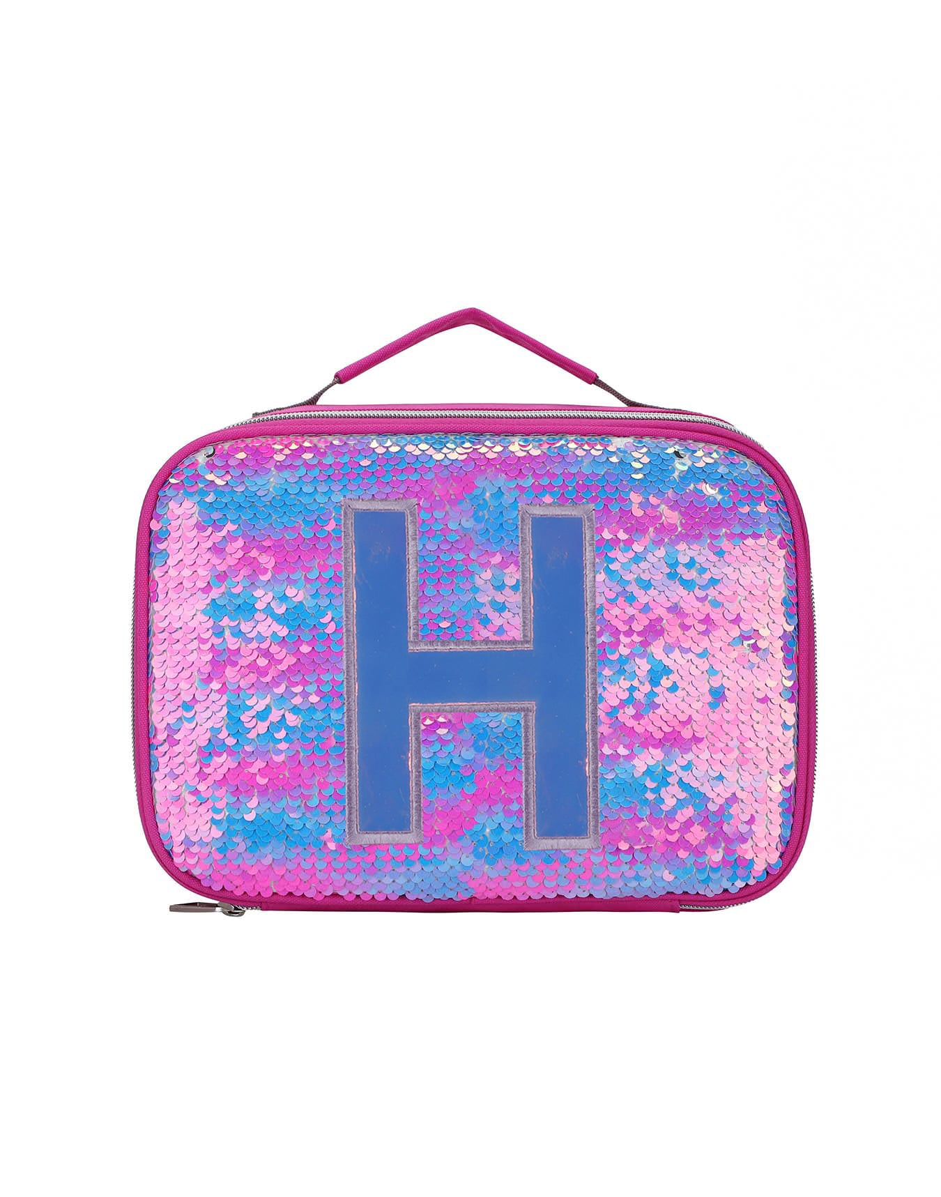 Cubs Multicolor sequin lunch bag with letter H