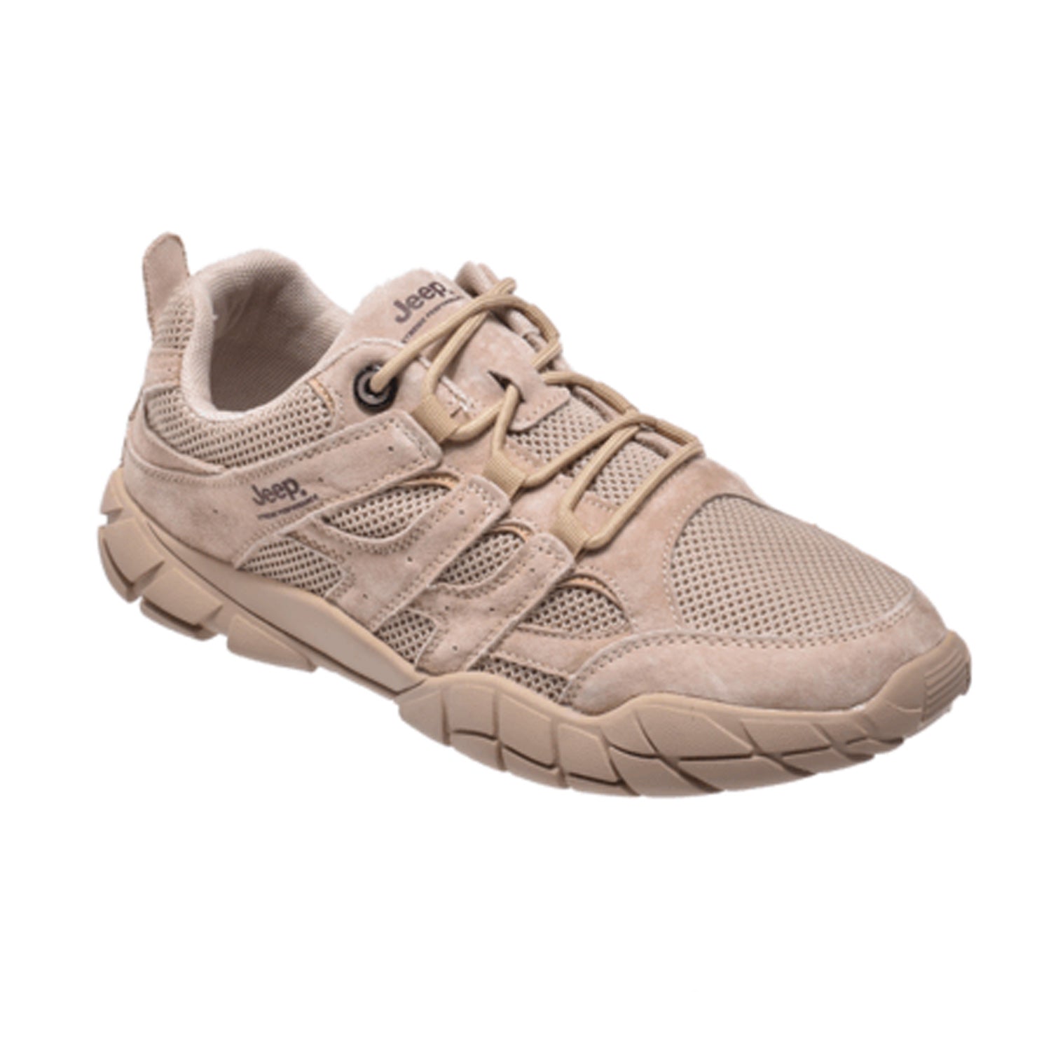 Jeep Low Cut Lace Versatile Mesh Sneaker-P311091288-Khaki