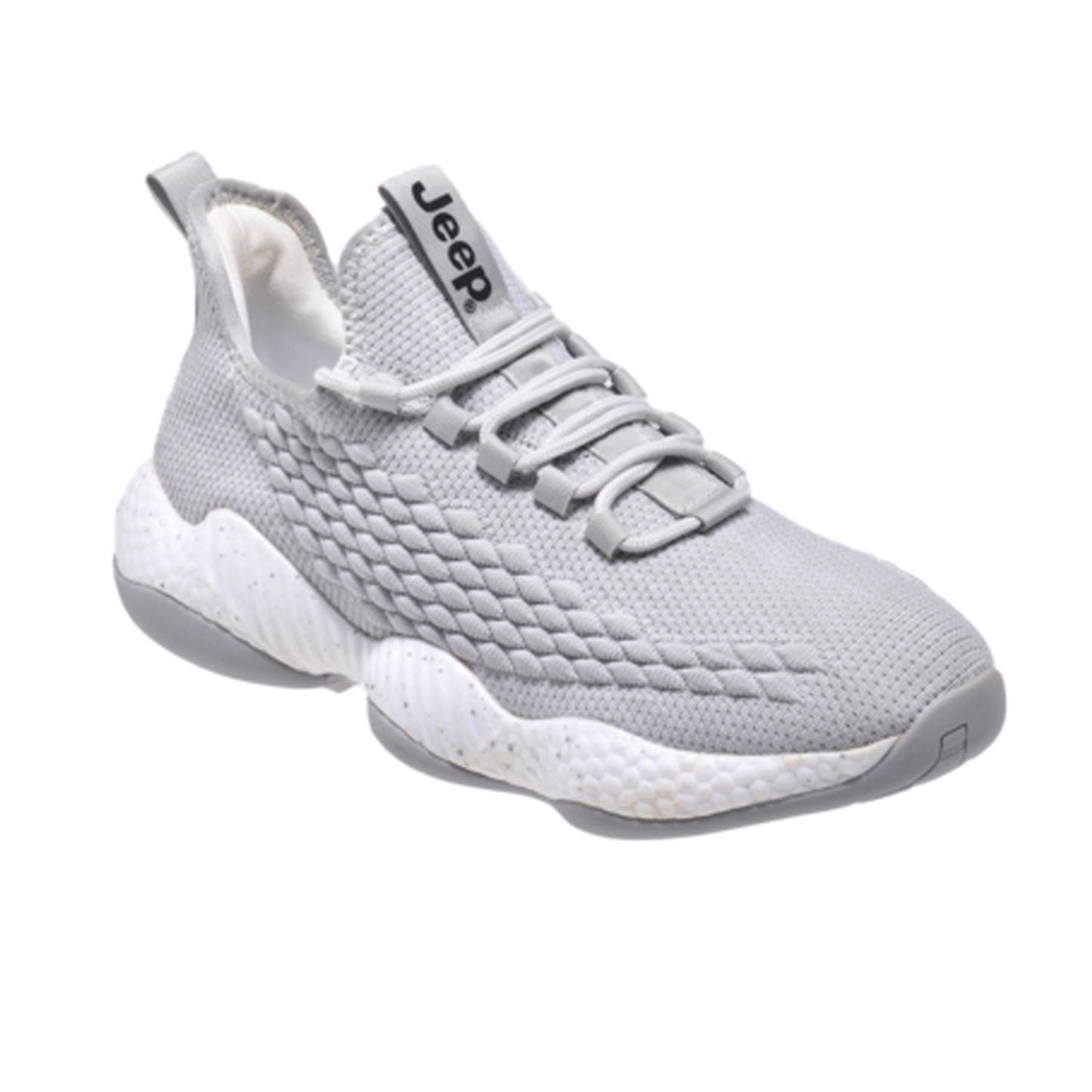 Jeep Low Top Lace Chunky Mesh Sneaker-P893166Rk-LightGray