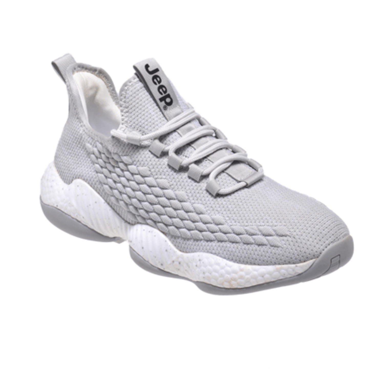 Jeep Low Top Lace Chunky Mesh Sneaker-P893166Rk-LightGray