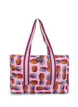 Cubs Lilac Pigon Forest and Pineapples Double Face Tote Bag