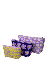 Cubs Lilac & Yellow Make-Up Rectangular Bags