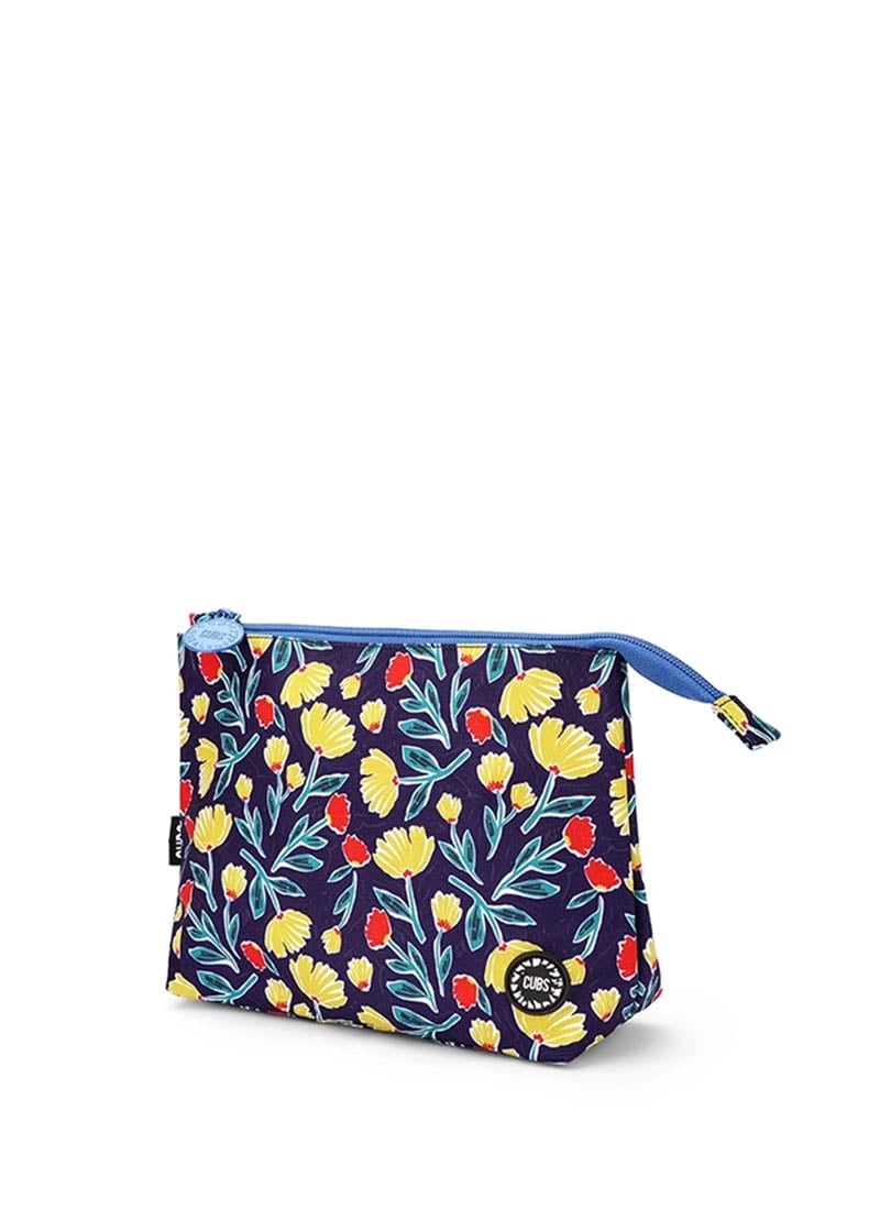 Cubs Navy Garden Medium Pouch