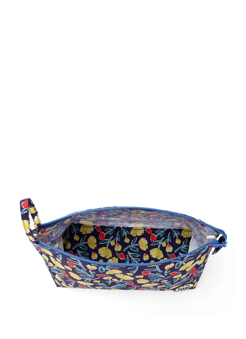 Cubs Navy Garden Large Pouch