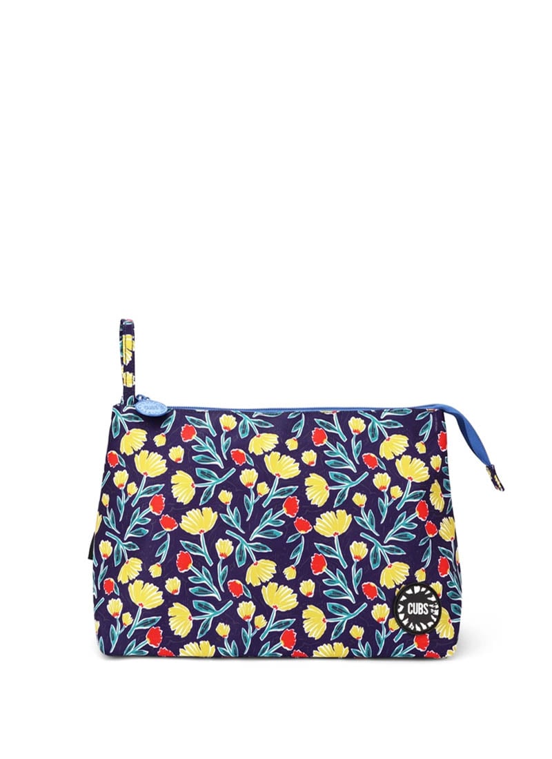 Cubs Navy Garden Large Pouch