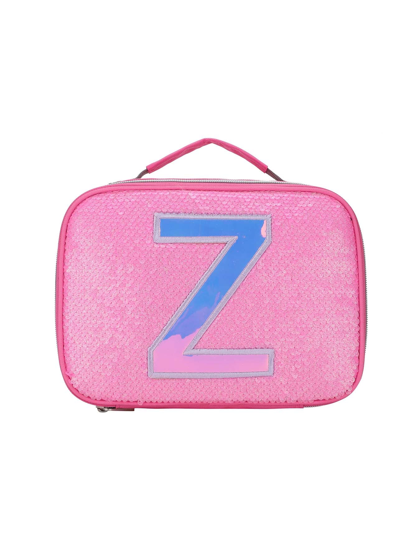Cubs Pink Sequin lunch bag with Letter Z
