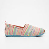 Cubs Pink Stripes Slip-on Espadrilles Kids
