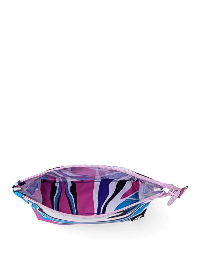 Cubs Pink And Turquoise Swirls Medium Pouch