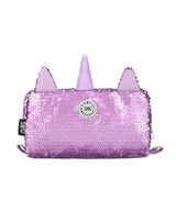 Cubs Cute Purple Unicorn sequin pencil case