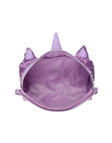 Cubs Cute Purple Unicorn sequin pencil case