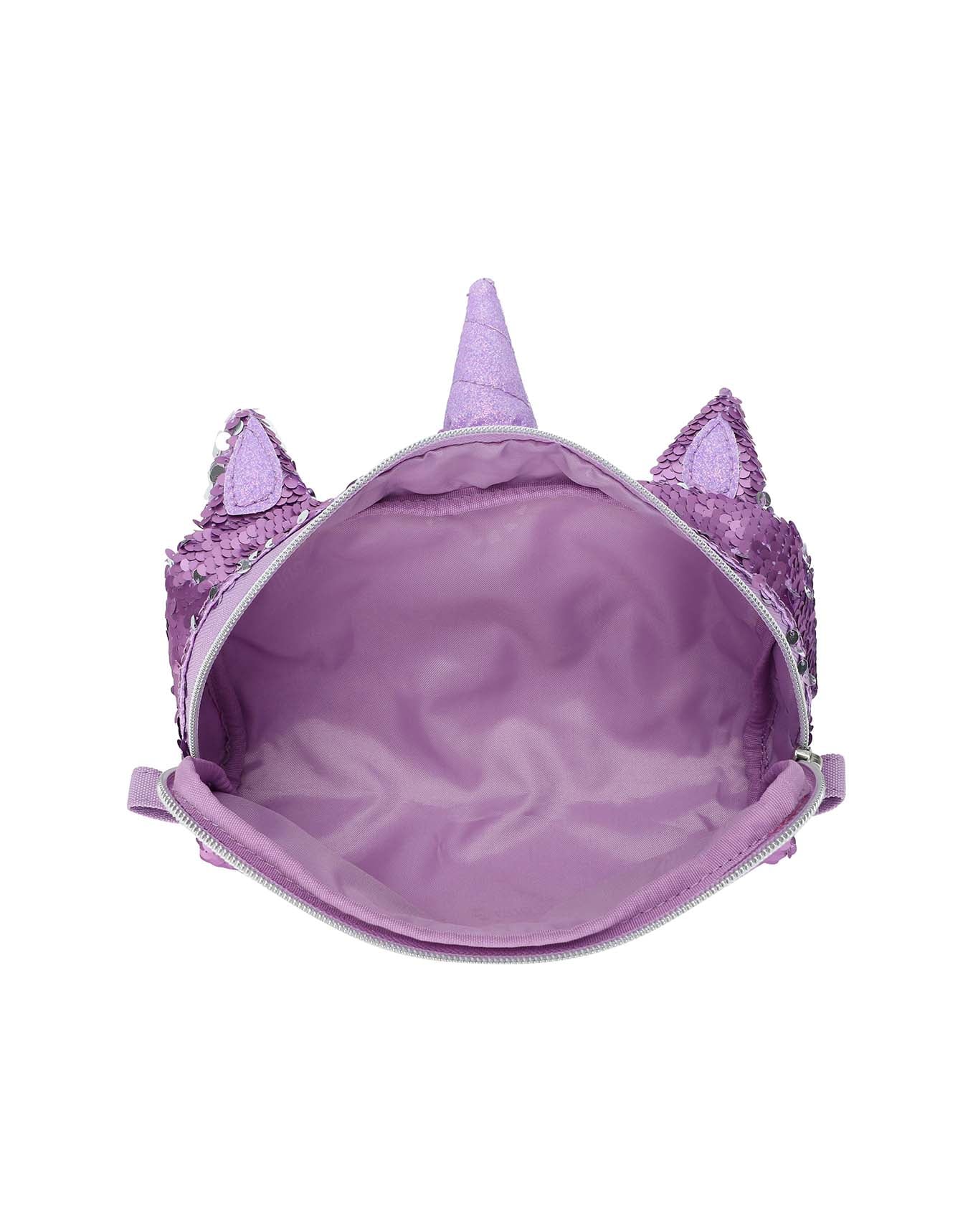 Cubs Cute Purple Unicorn sequin pencil case