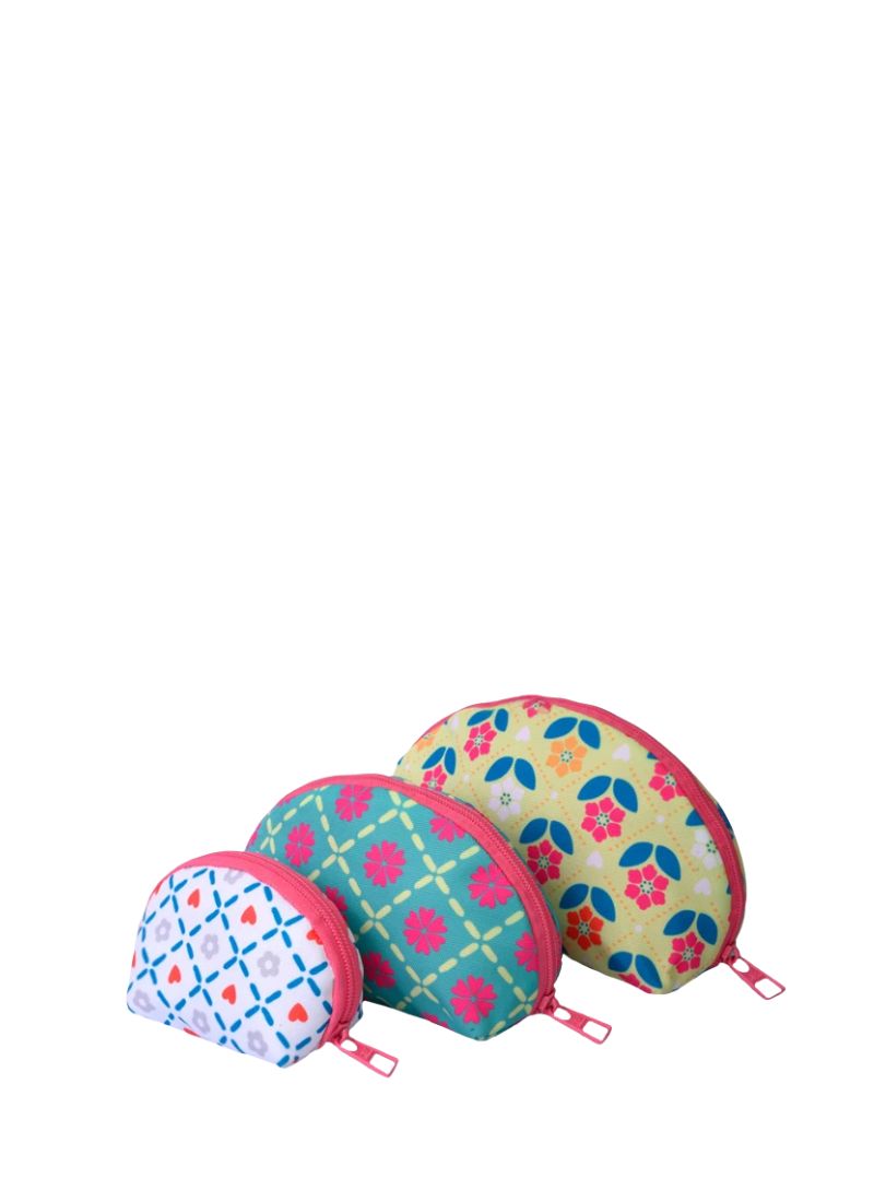 Cubs Sweet November Make-Up Round Bags