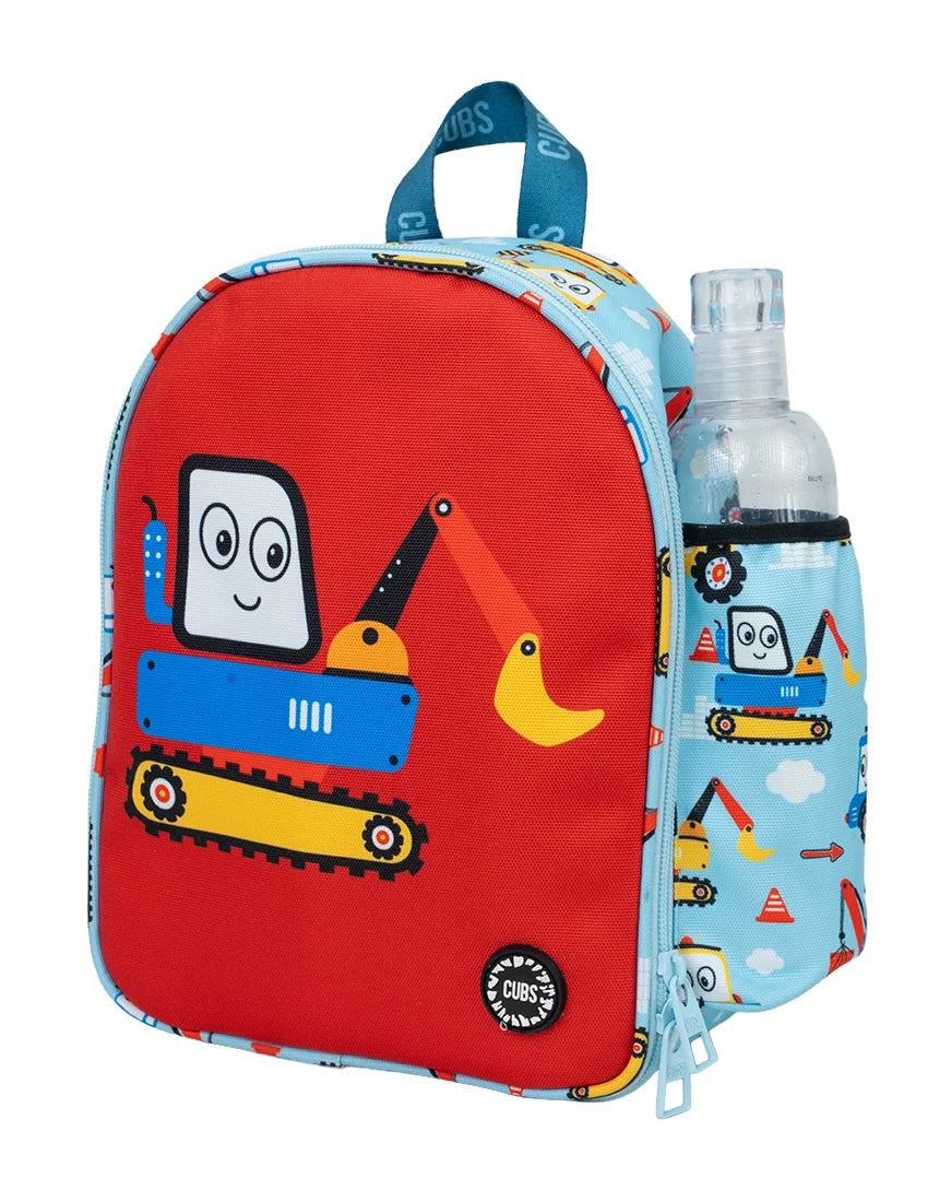 Cubs Trucks & Cranes Nursery Lunch Backpack