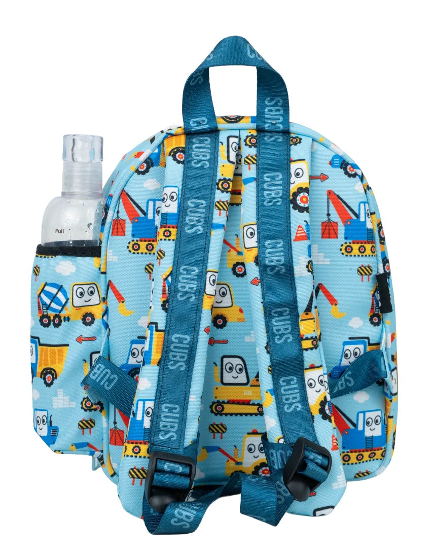 Cubs Trucks & Cranes Nursery Lunch Backpack