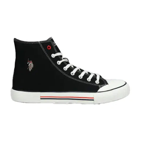 US Polo Assn Men Vlair Mid Top Sneakers Black