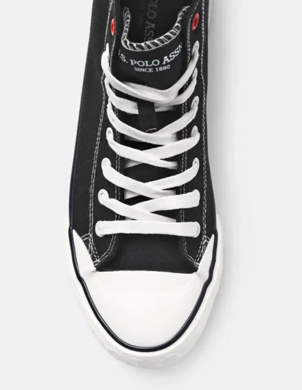 US Polo Assn Men Vlair Mid Top Sneakers Black