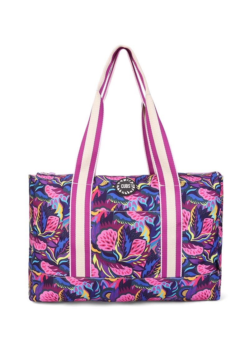 Cubs Vibes Of Purple Double Face Tote Bag
