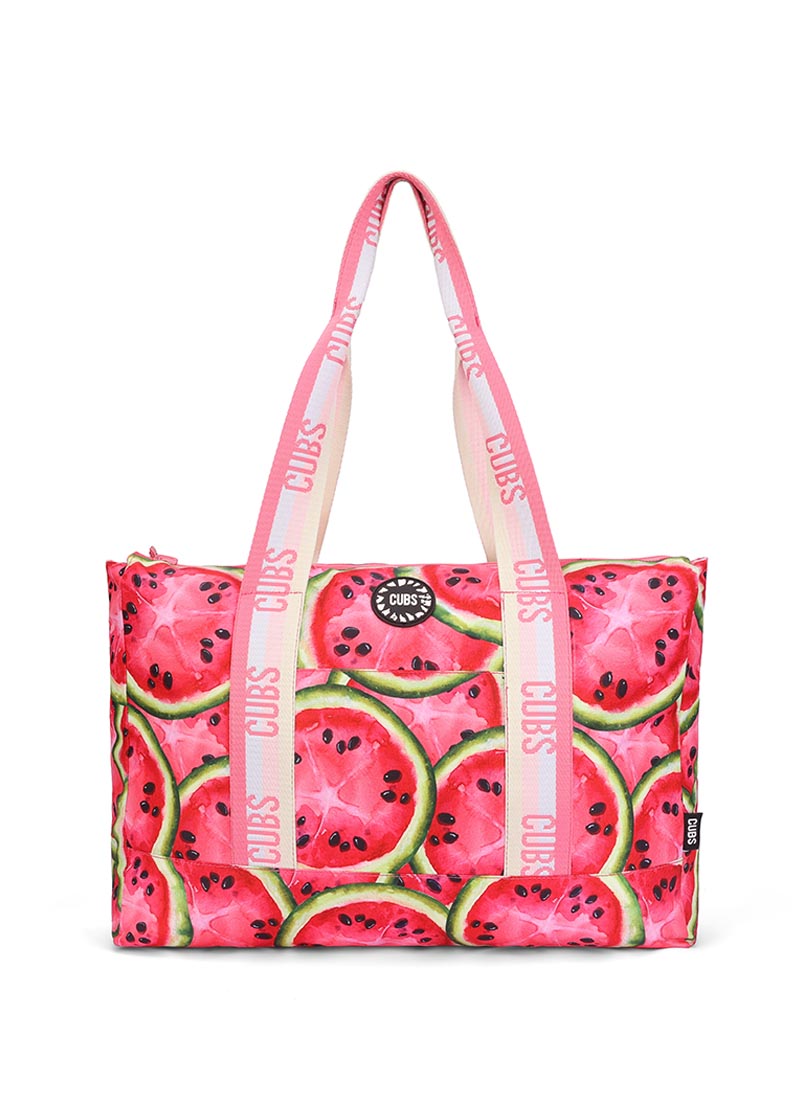 Cubs Watermelon Slices & Red Tye Dye Double Face Tote Bag