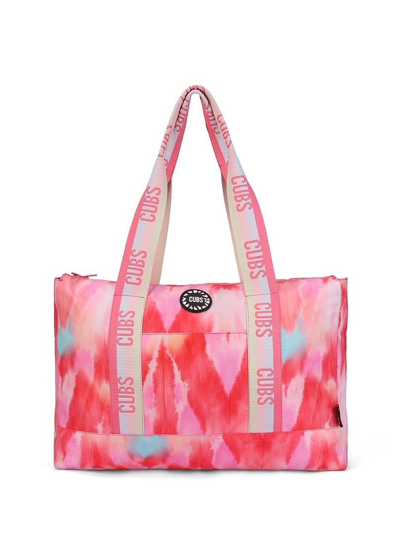 Cubs Watermelon Slices & Red Tye Dye Double Face Tote Bag