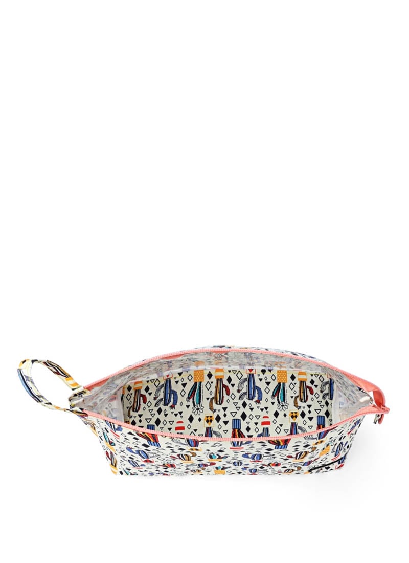 Cubs White Cactus Large Pouch