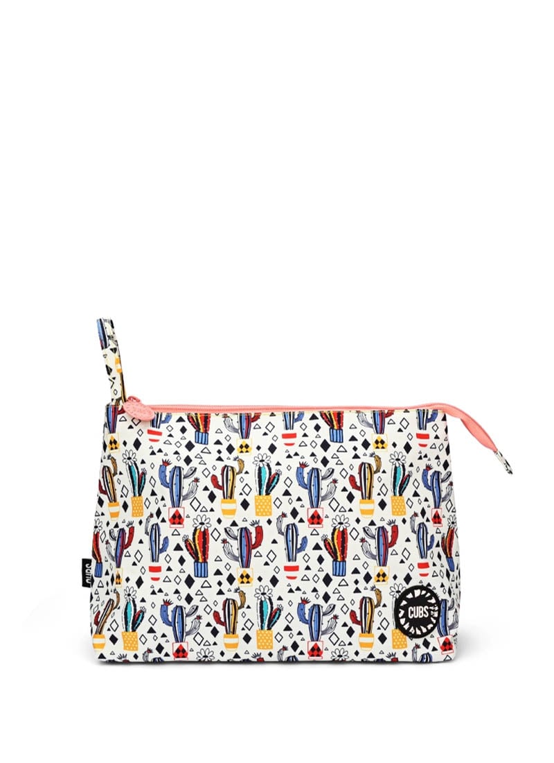 Cubs White Cactus Large Pouch
