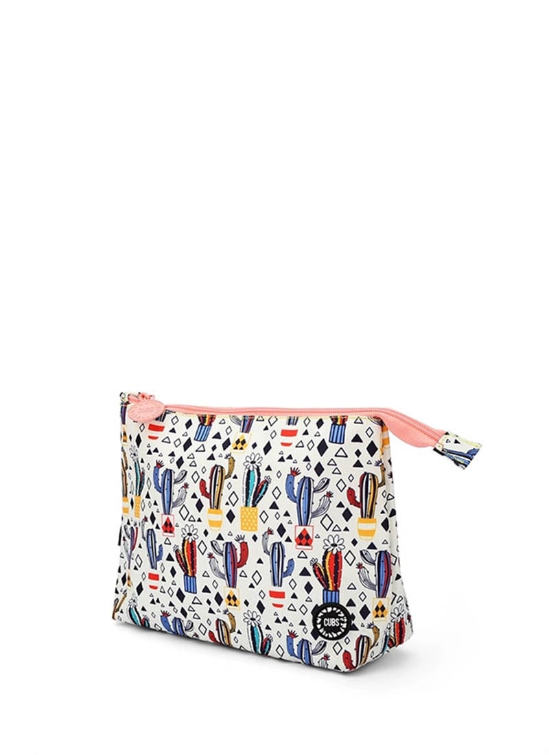 Cubs White Cactus Medium Pouch