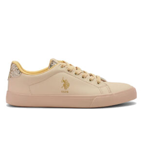 Women Round Toe Logo Beverly 2.0 Sneakers Beige
