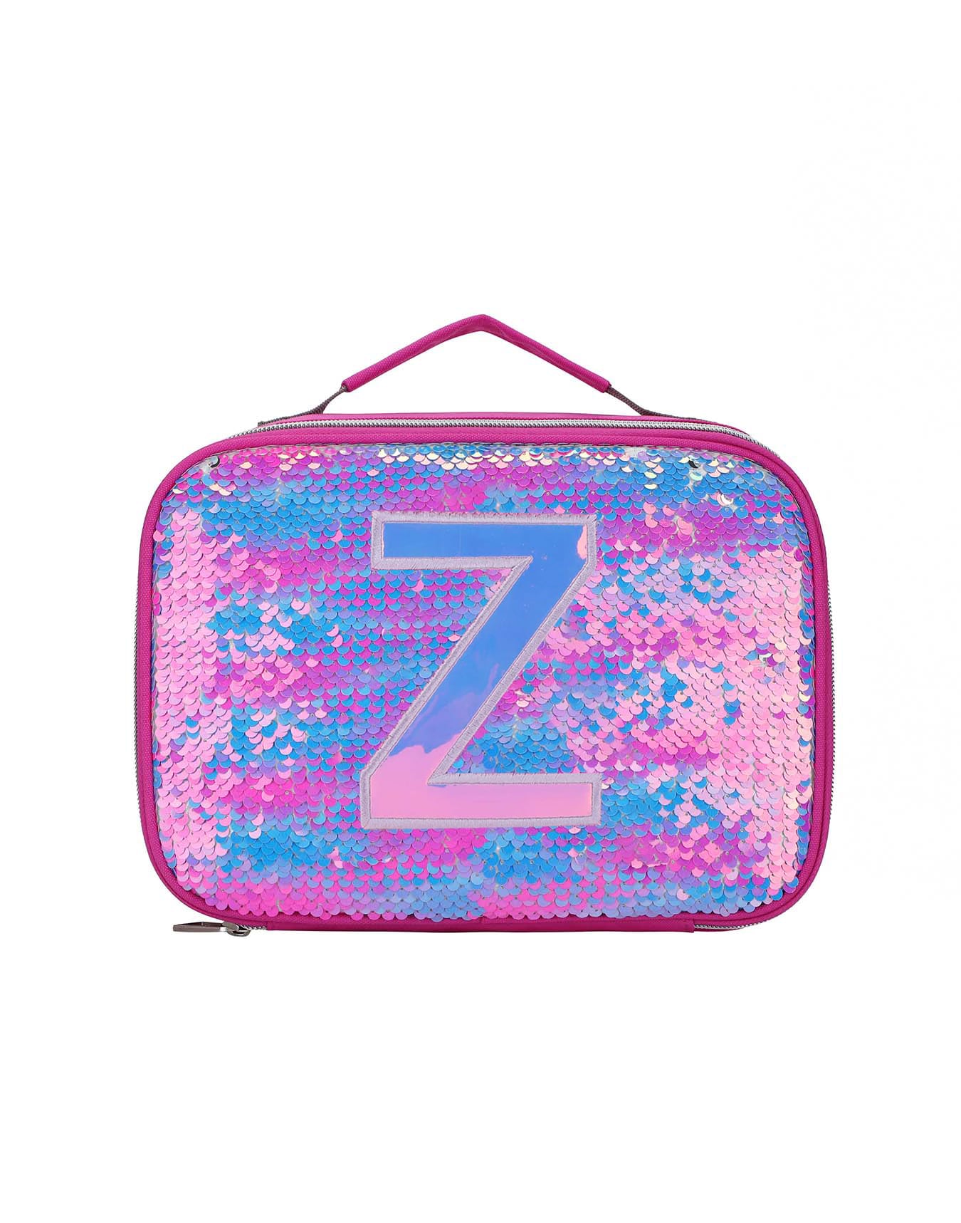 Cubs Multicolor sequin lunch bag with letter z