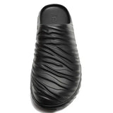 Zara Textured Chunky Clogs Black