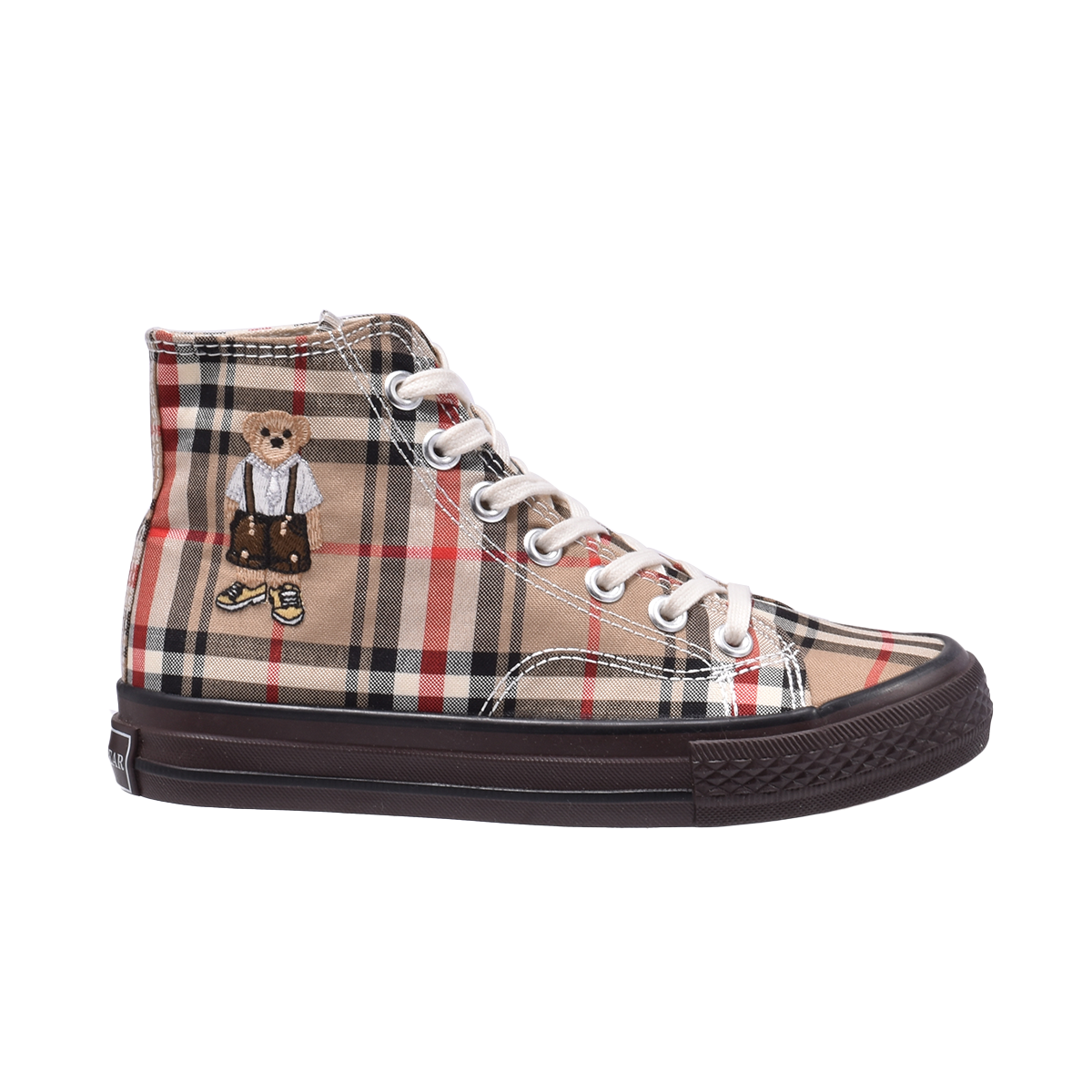 TTWN Bear Slip-On Black Canvas Small Bear Heads Shoes
