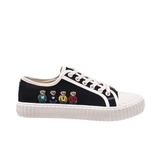 TTWN Bear Low-Top Black Four Bears Canvas Shoes