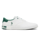 U.S. Men Central Lacing Solid Rojas Sneaker white